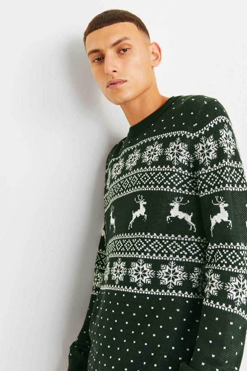 Cortefiel Jersey Navideño Jacquard