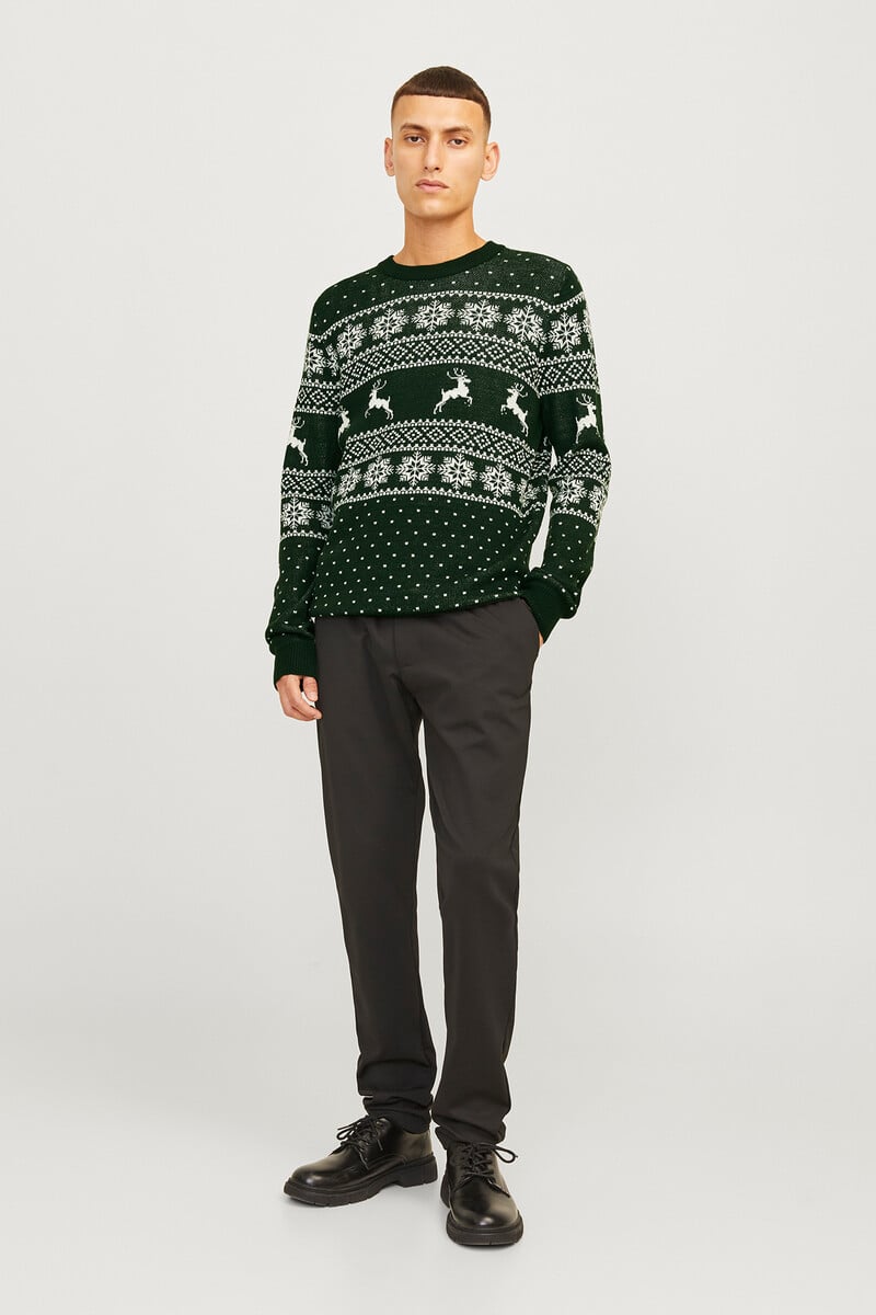 Cortefiel Jersey Navideño Jacquard