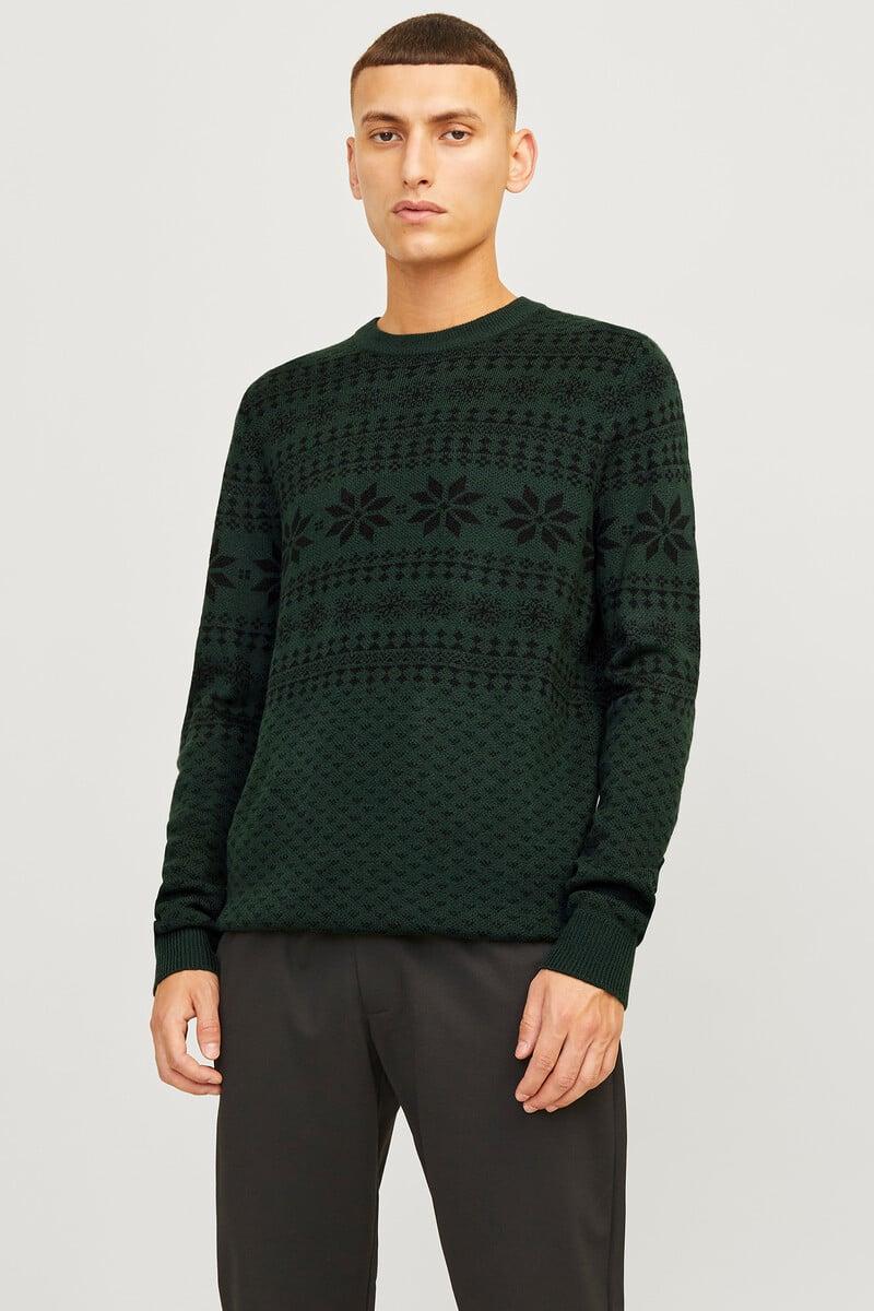Cortefiel Jersey navideño jacquard
