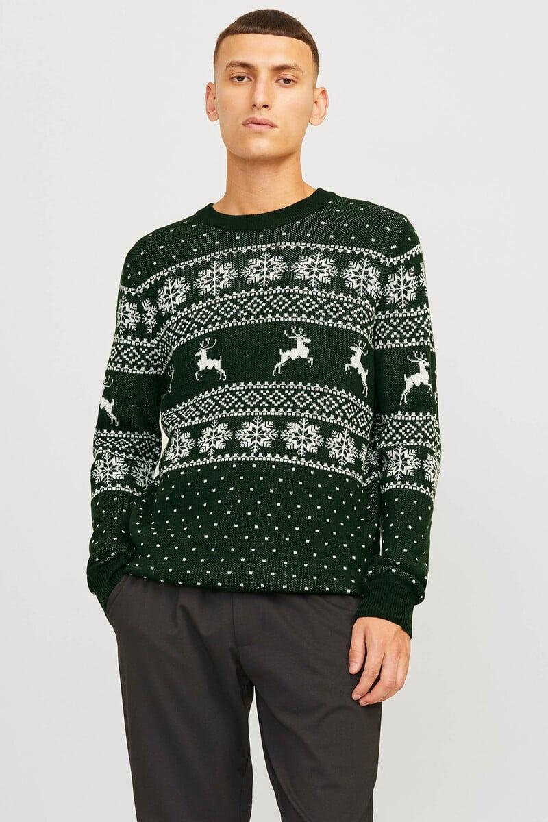 Cortefiel Jersey navideño jacquard