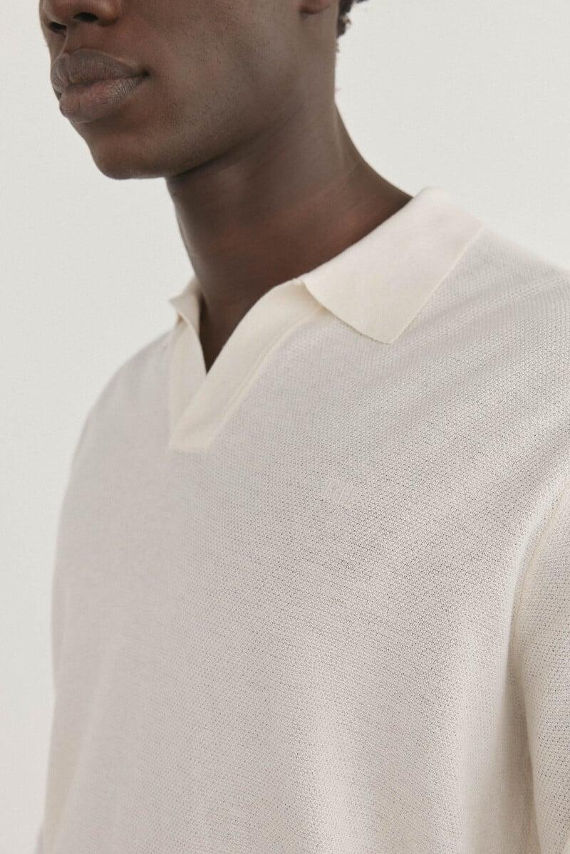 Cortefiel Jersey Polo Lino Manga Larga