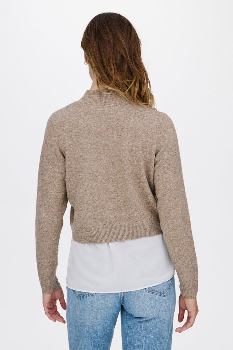 Cortefiel Jersey Punto Con Camisa
