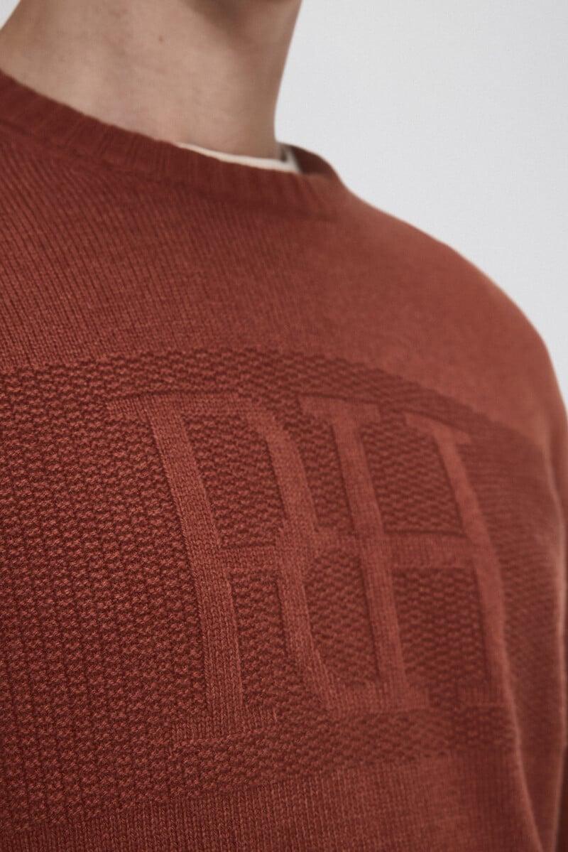 Cortefiel Jersey Punto Lana Big Logo