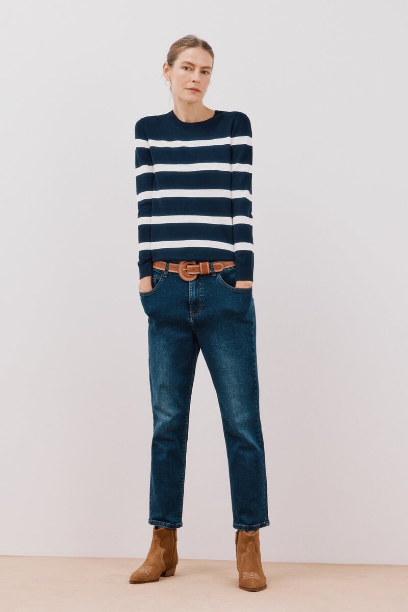 Cortefiel Jersey Rayas Bicolor