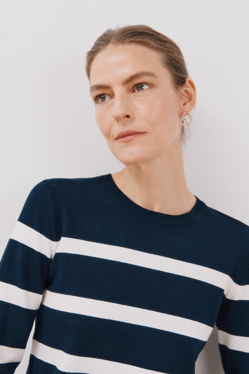 Cortefiel Jersey Rayas Bicolor