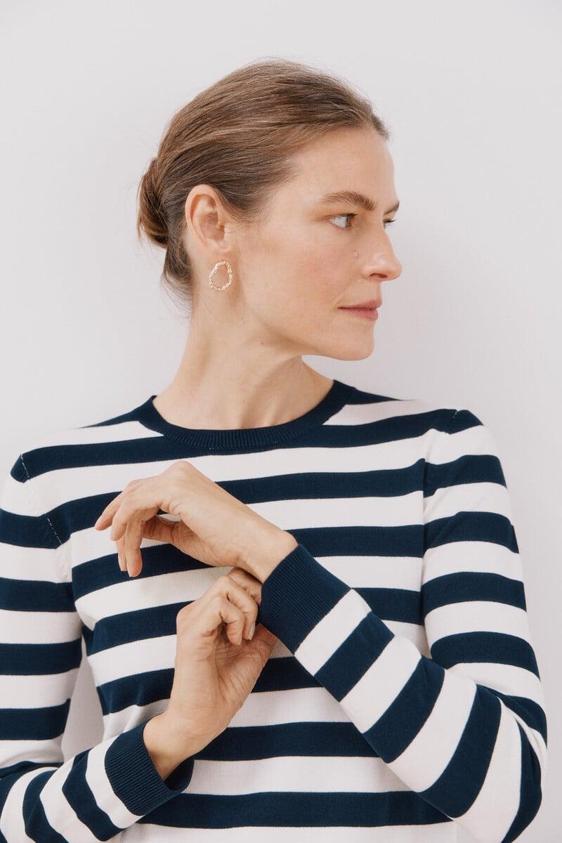 Cortefiel Jersey Rayas Bicolor