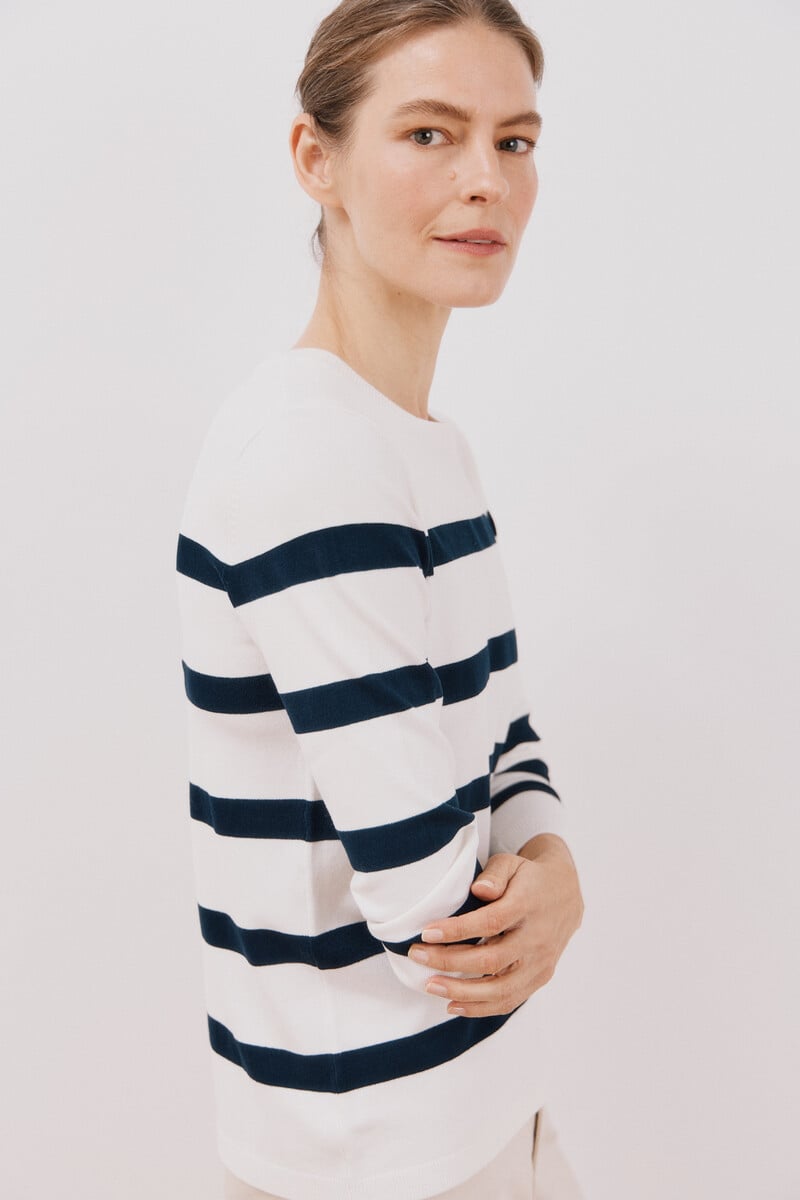 Cortefiel Jersey Rayas Bicolor