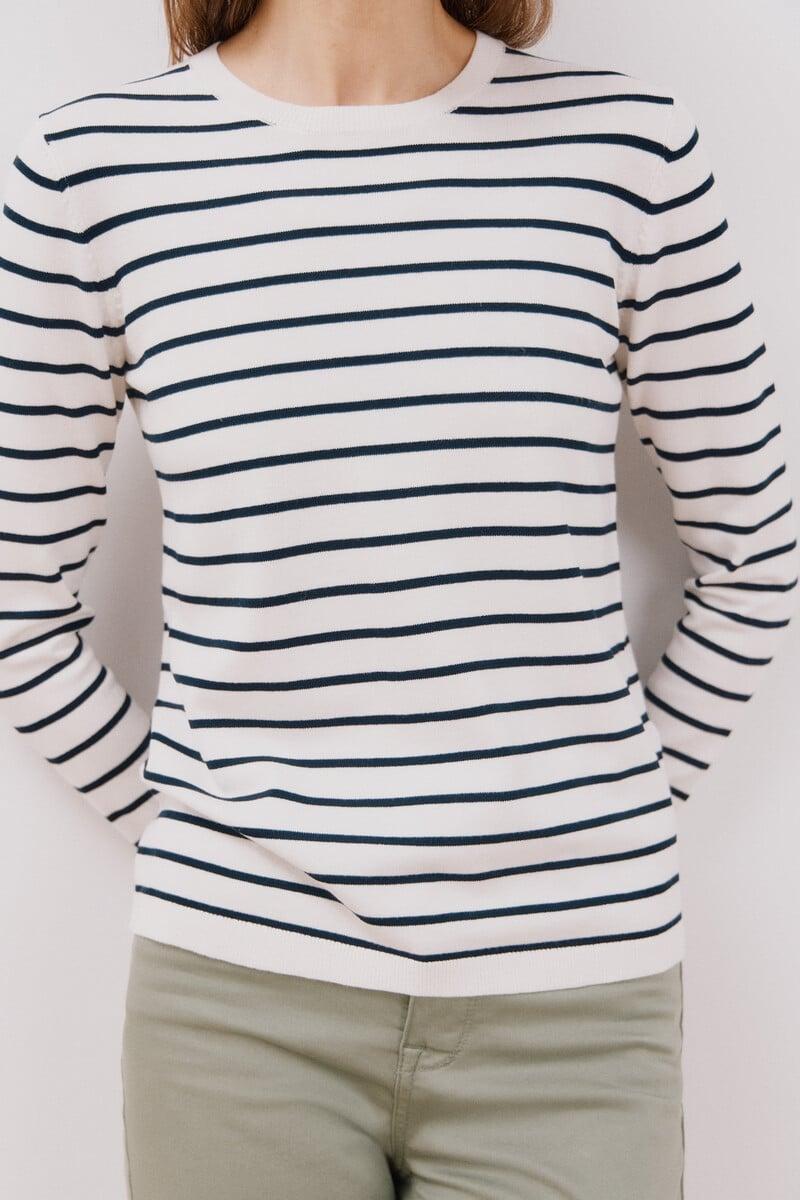 Cortefiel Jersey Rayas Bicolor