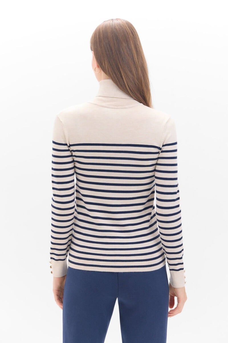 Cortefiel Jersey Rayas Bicolor