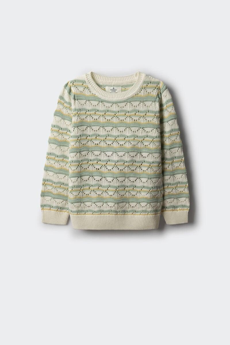 Cortefiel Jersey rayas finas niña