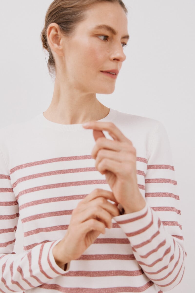 Cortefiel Jersey Rayas Lurex