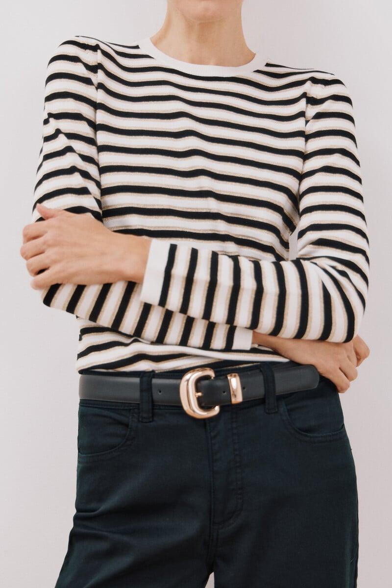 Cortefiel Jersey Rayas Lurex