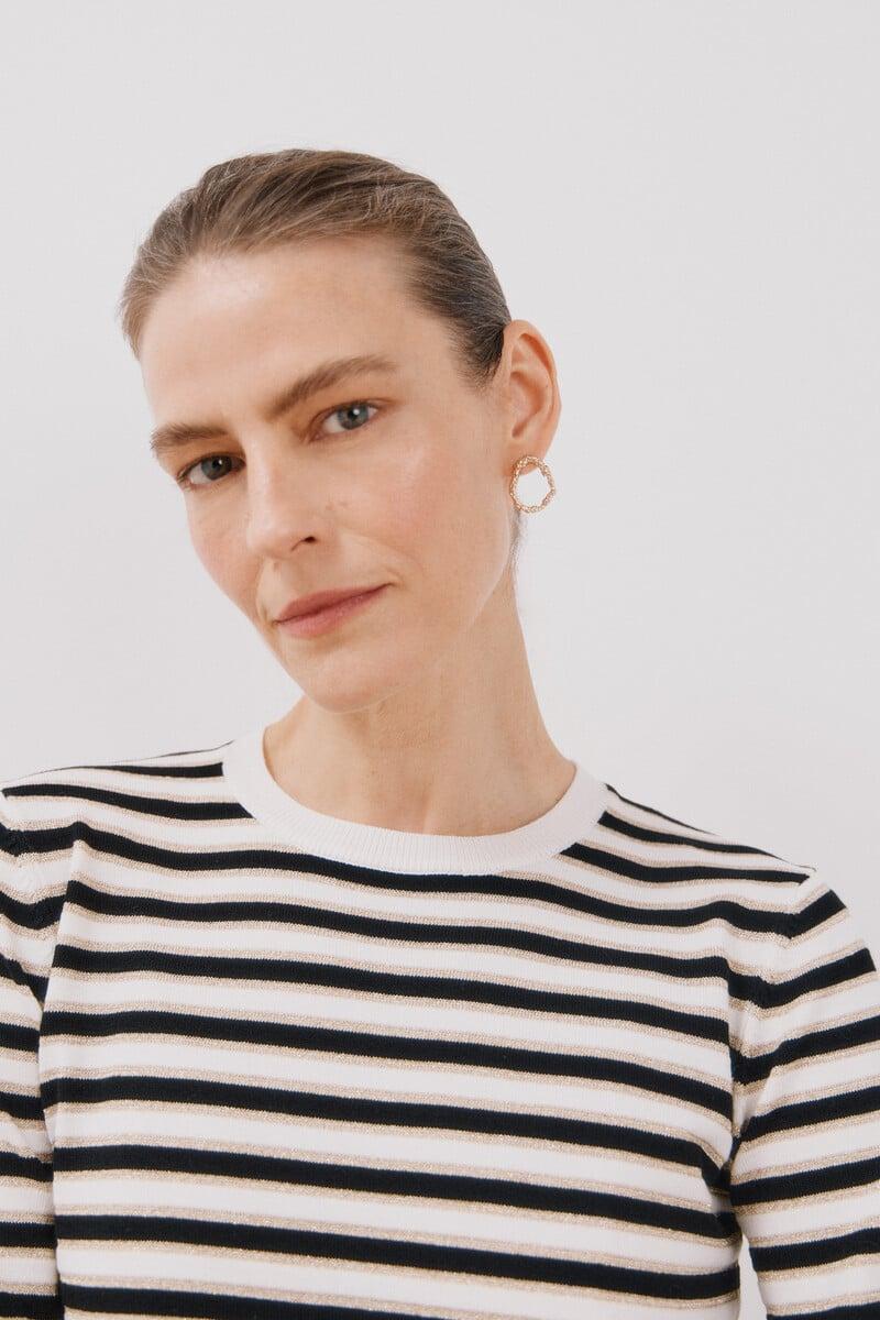 Cortefiel Jersey Rayas Lurex