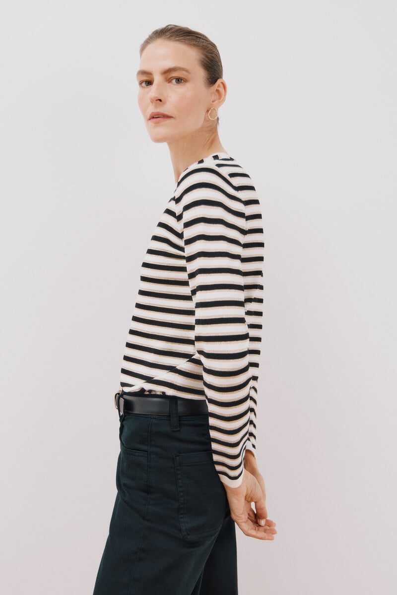 Cortefiel Jersey Rayas Lurex