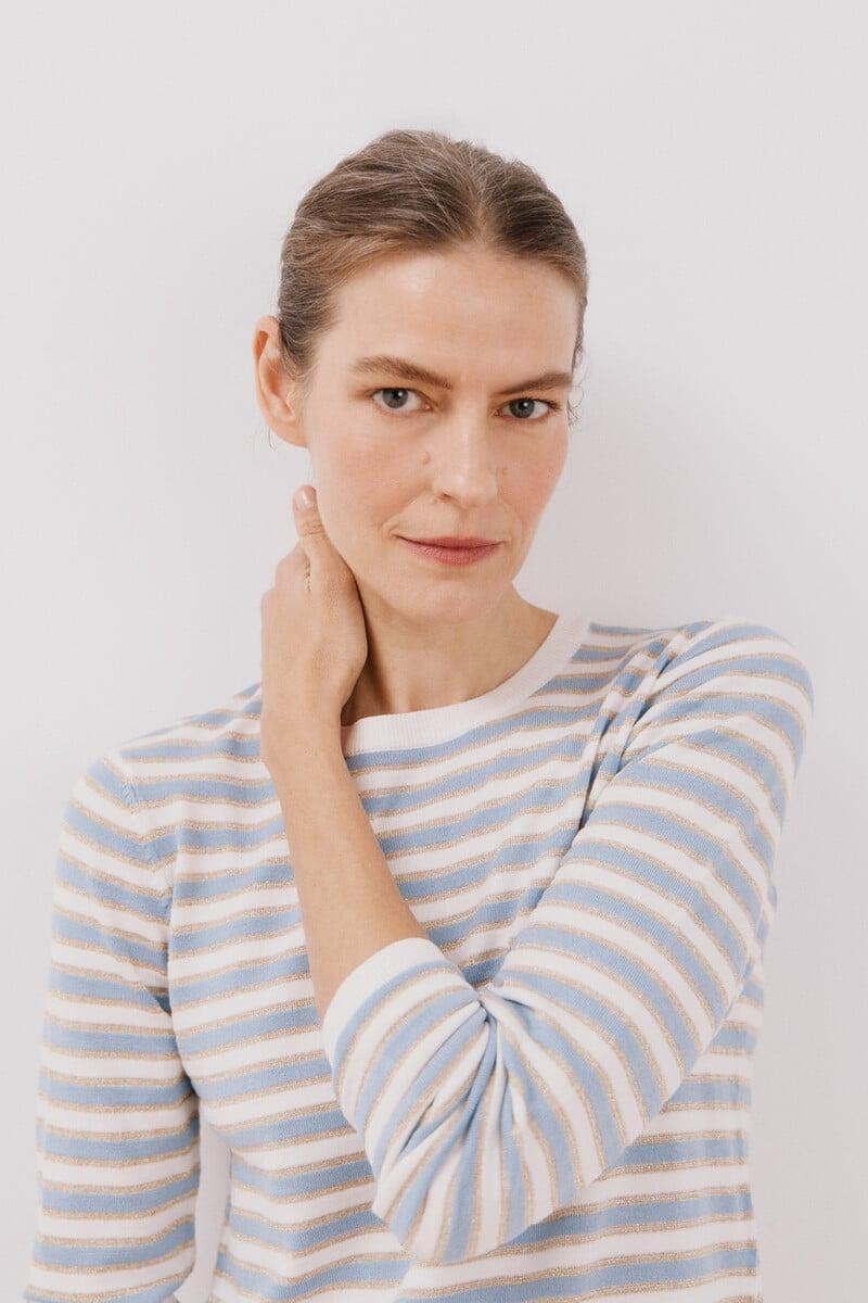 Cortefiel Jersey Rayas Lurex