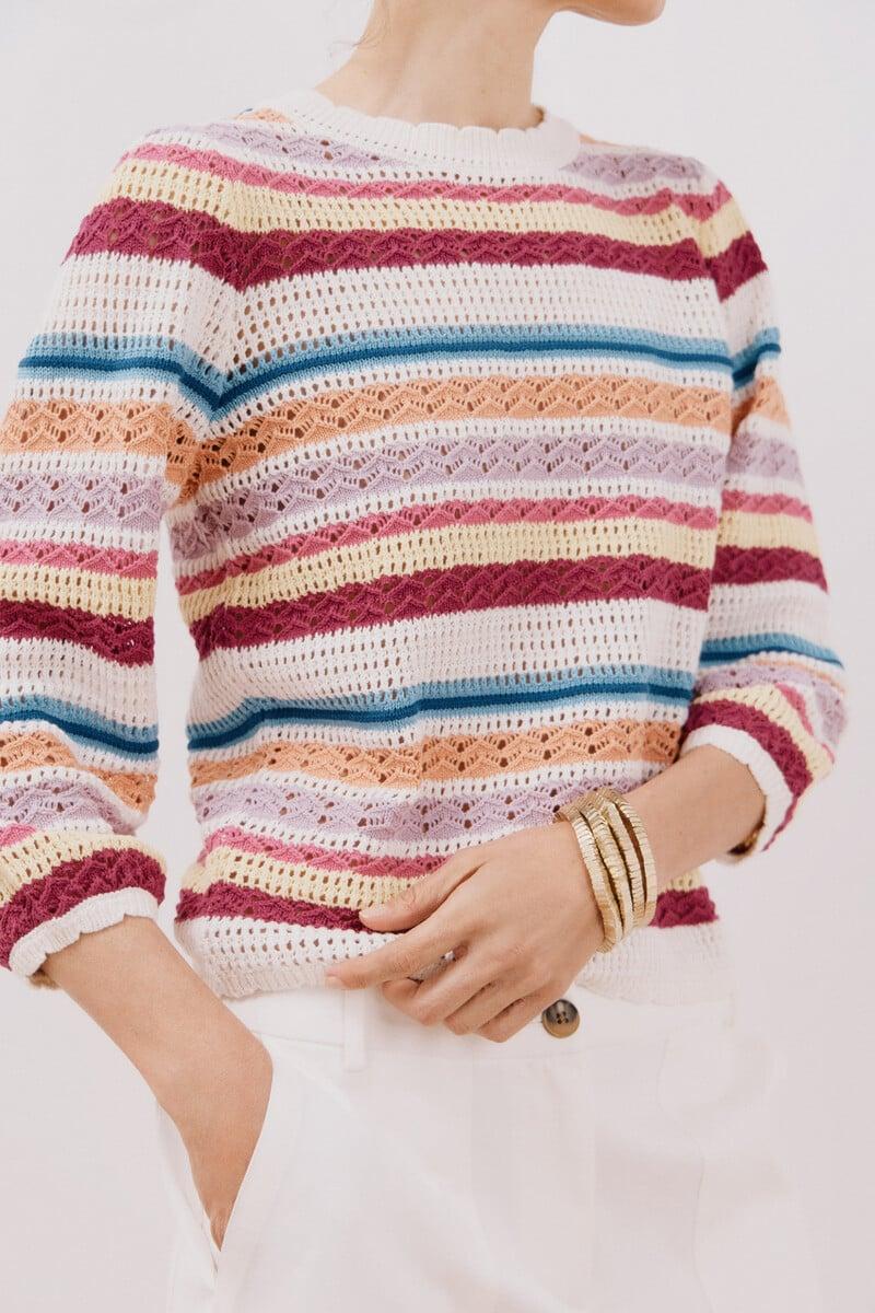 Cortefiel Jersey Rayas Multicolor