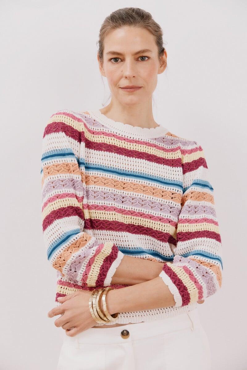 Cortefiel Jersey Rayas Multicolor