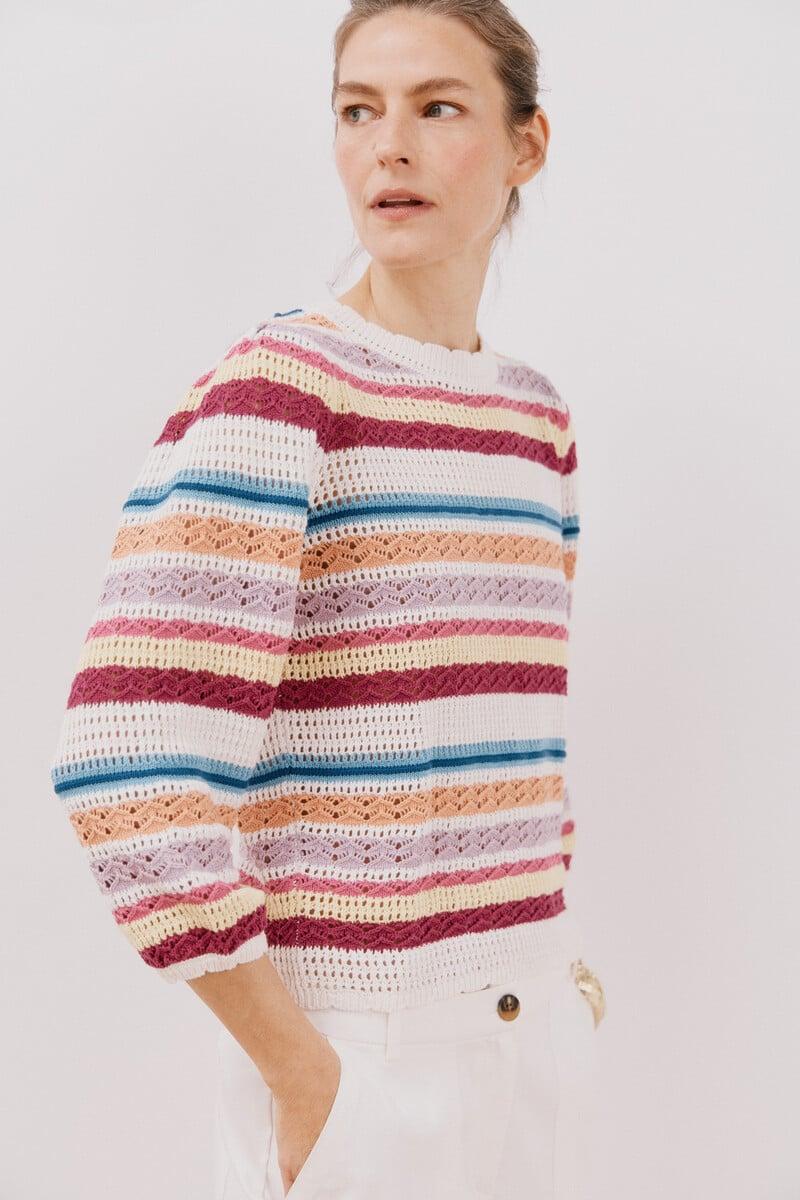 Cortefiel Jersey rayas multicolor