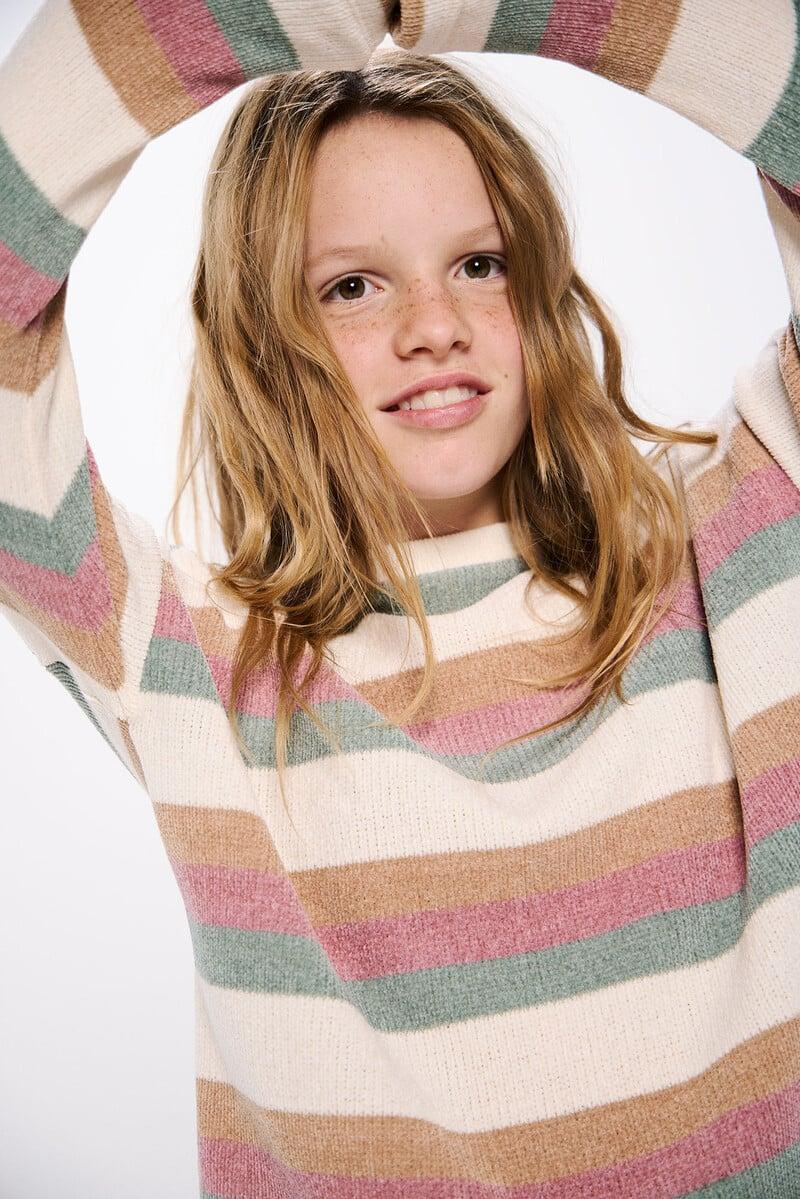 Cortefiel Jersey rayas niña