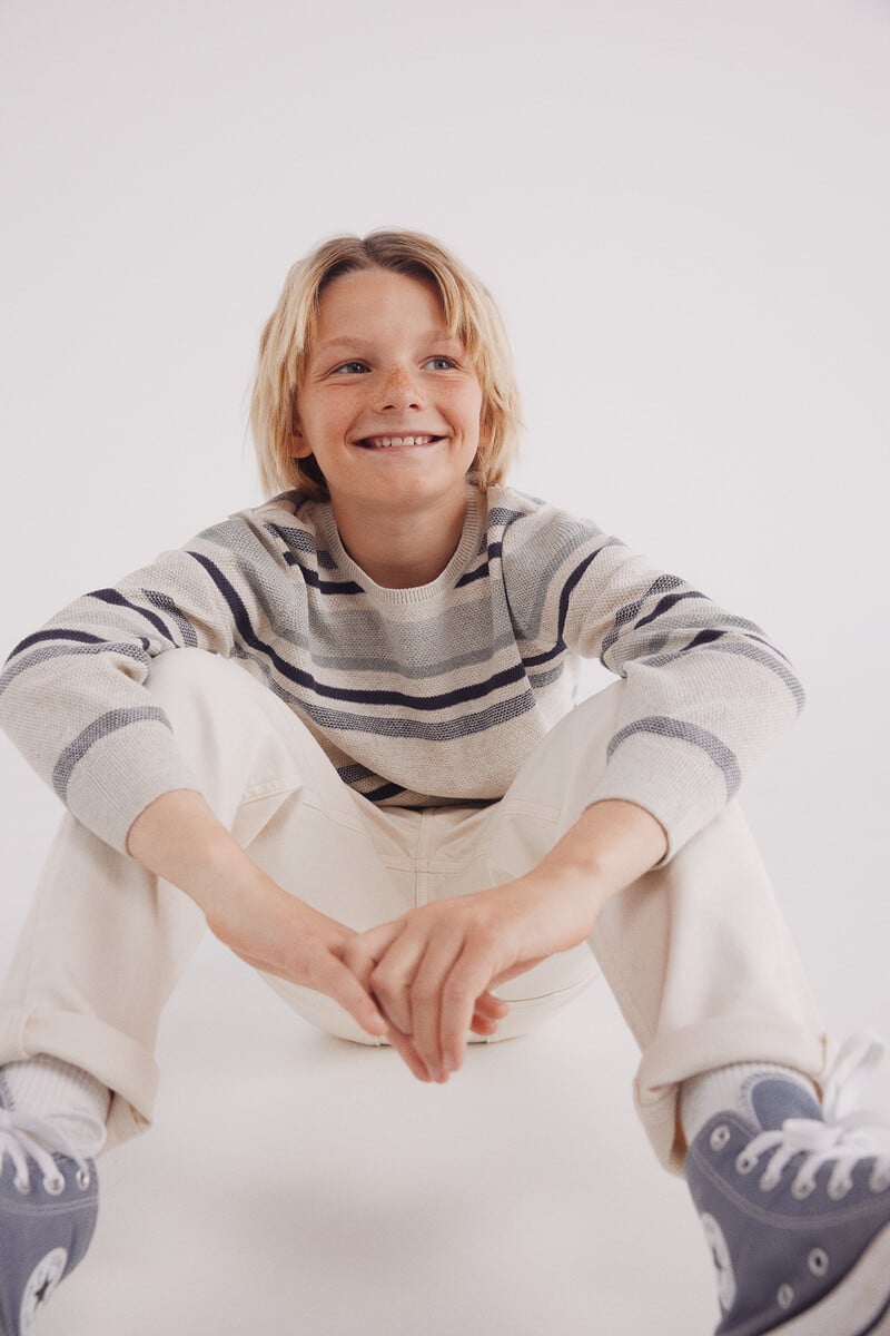 Cortefiel Jersey Torzal Rayas Niño