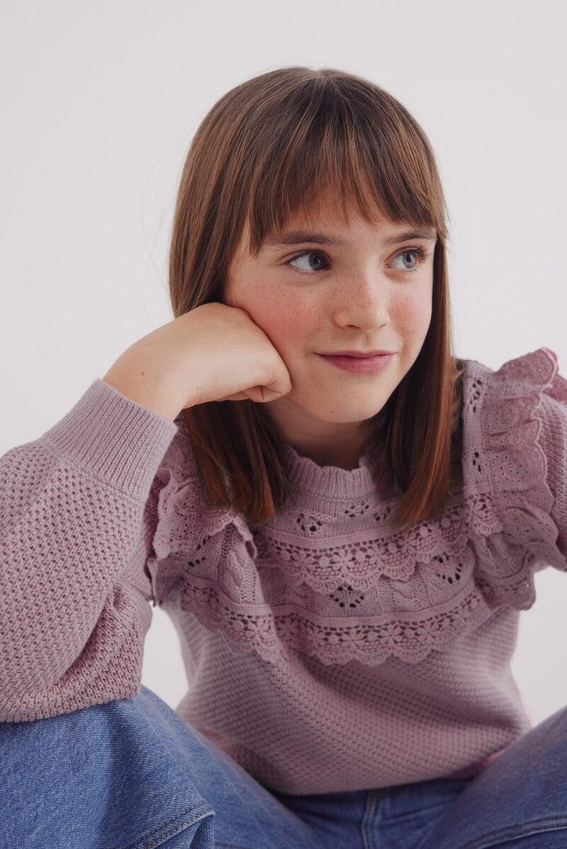 Cortefiel Jersey Volantes Niña