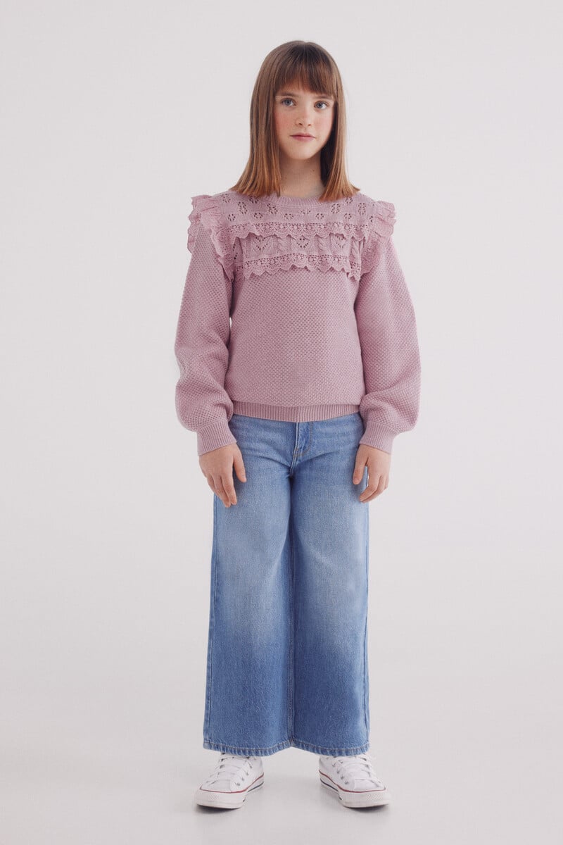 Cortefiel Jersey Volantes Niña