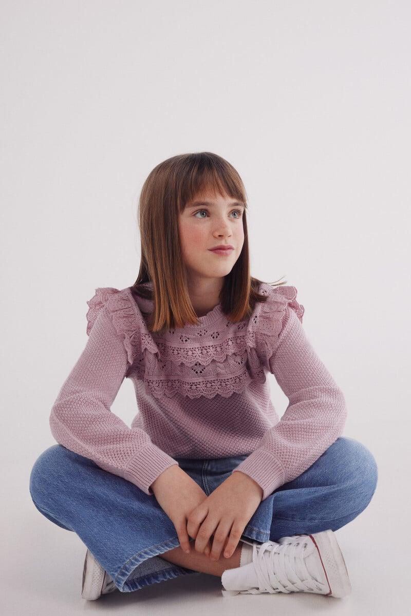 Cortefiel Jersey volantes niña