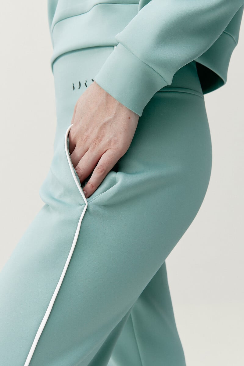 Cortefiel Jogger Agda Jade Grey/Off White