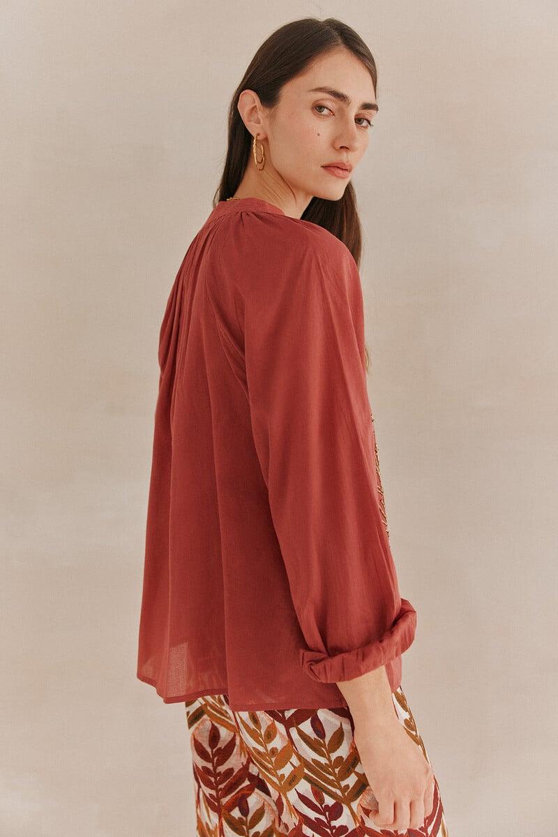 Cortefiel Lara. Blusa Bordada Cuentas