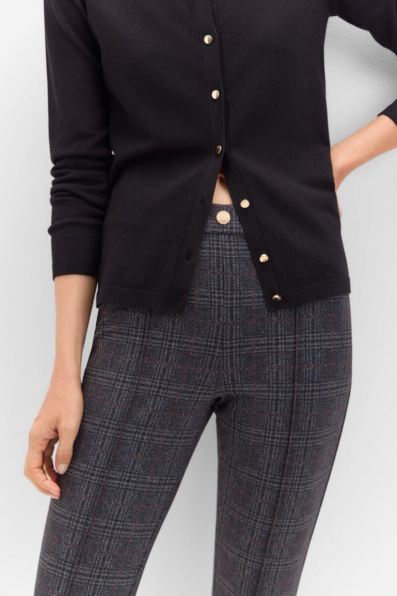 Cortefiel Legging Con Botonadura