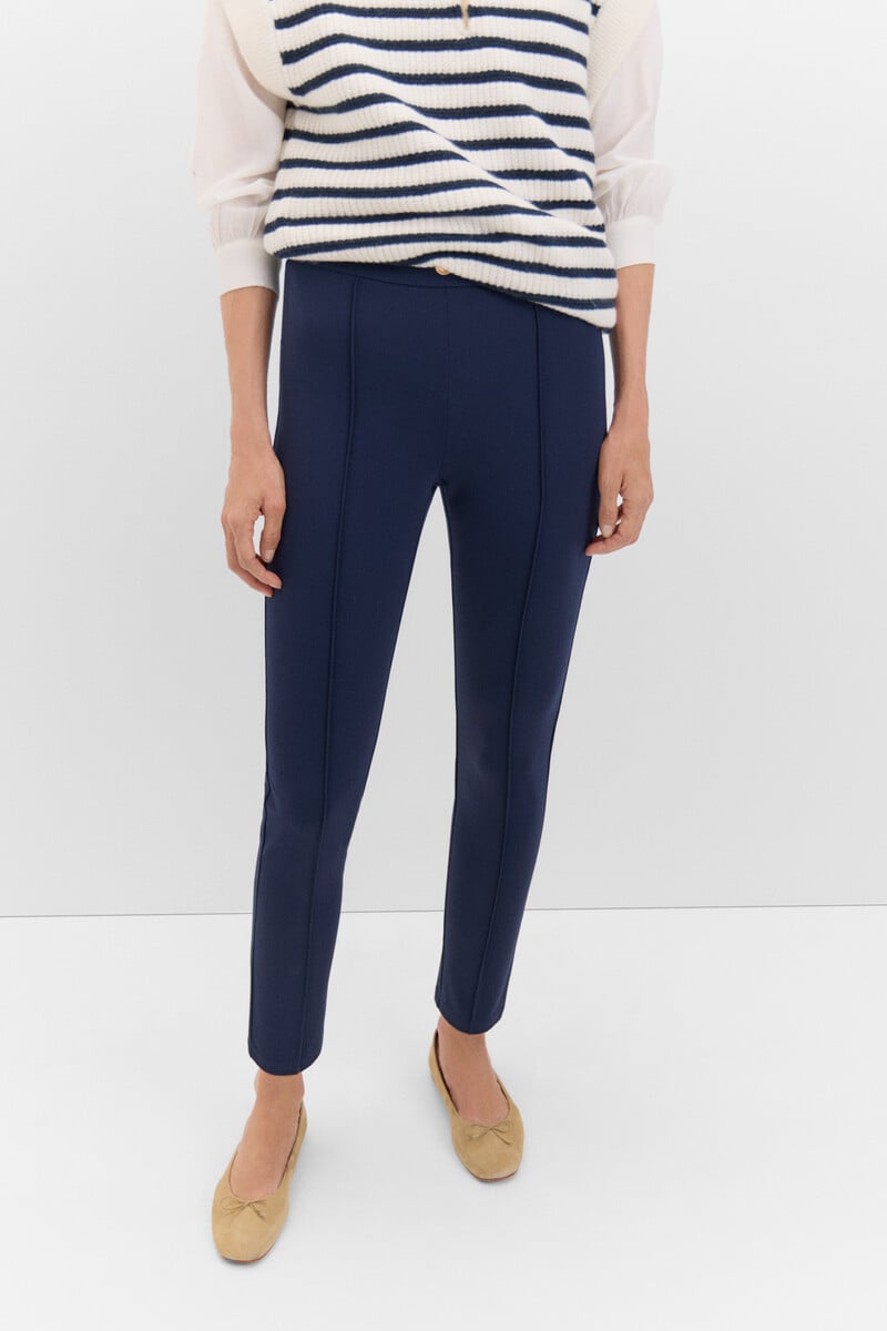 Cortefiel Legging Con Botonadura