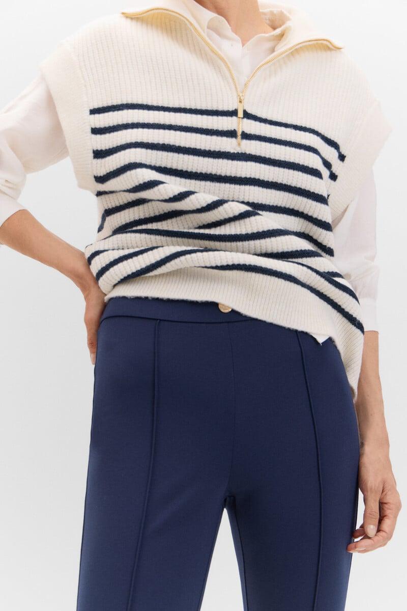 Cortefiel Legging Con Botonadura