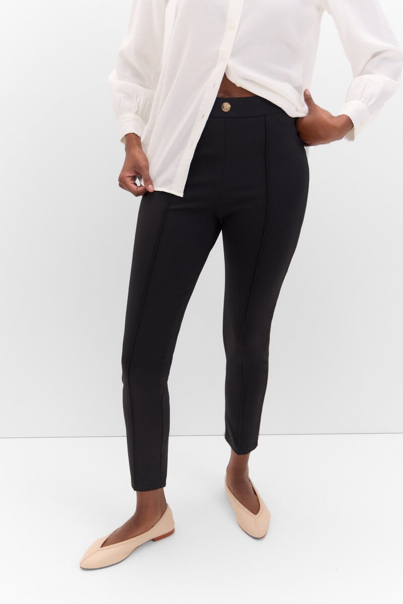 Cortefiel Legging Con Botonadura