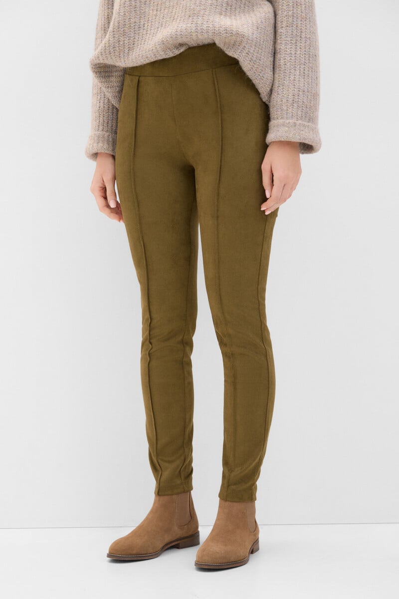 Cortefiel Legging De Efecto Ante