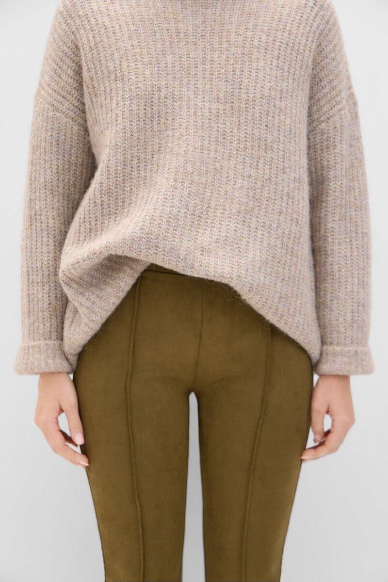 Cortefiel Legging De Efecto Ante