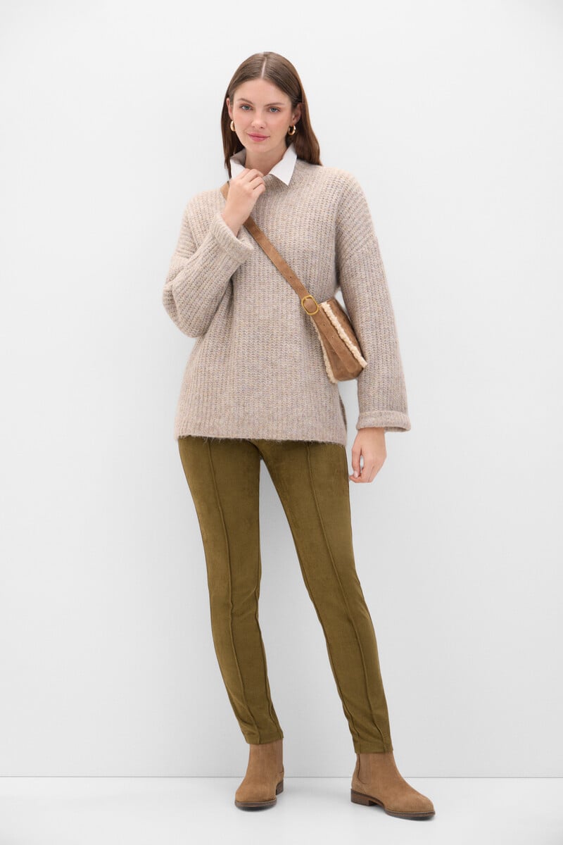 Cortefiel Legging De Efecto Ante