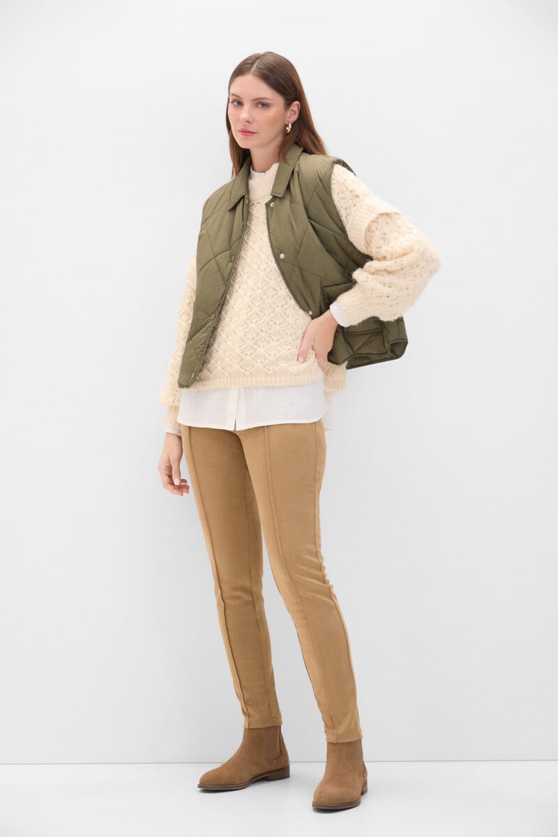 Cortefiel Legging de efecto ante