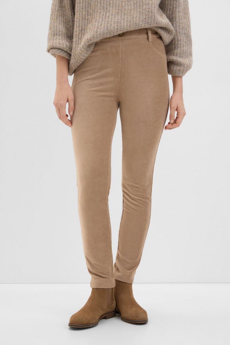 Cortefiel Legging de efecto pana