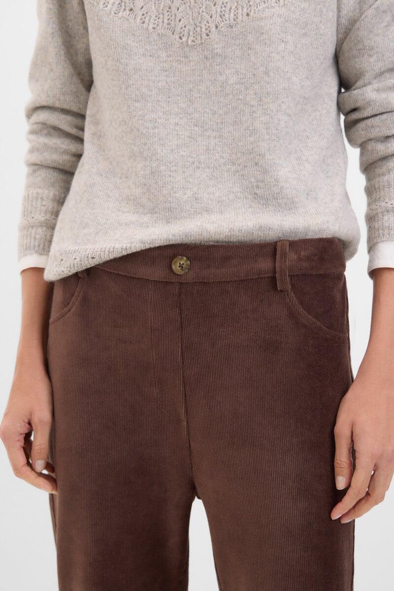 Cortefiel Legging De Efecto Pana