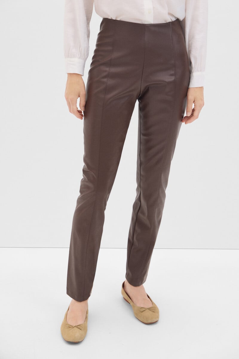 Cortefiel Legging Polipiel Skinny