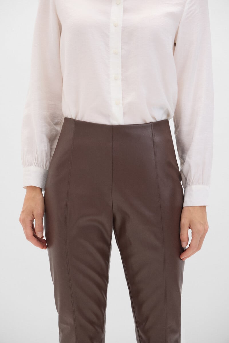 Cortefiel Legging Polipiel Skinny
