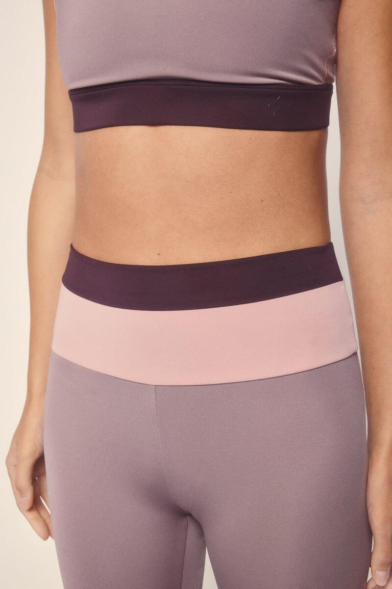 Cortefiel Leggings 4D STRETCH Block Rosa