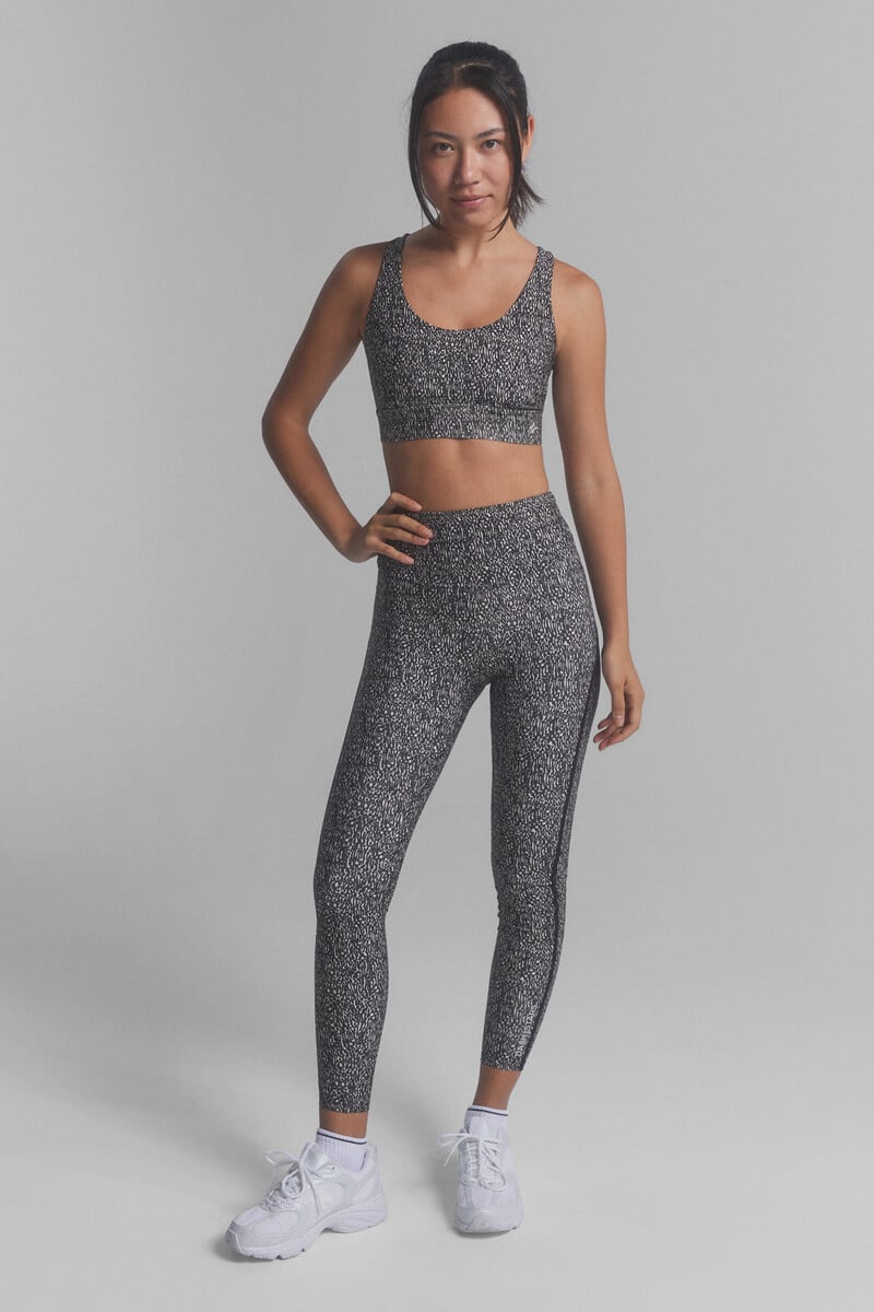 Cortefiel Leggings 4D STRETCH color negro