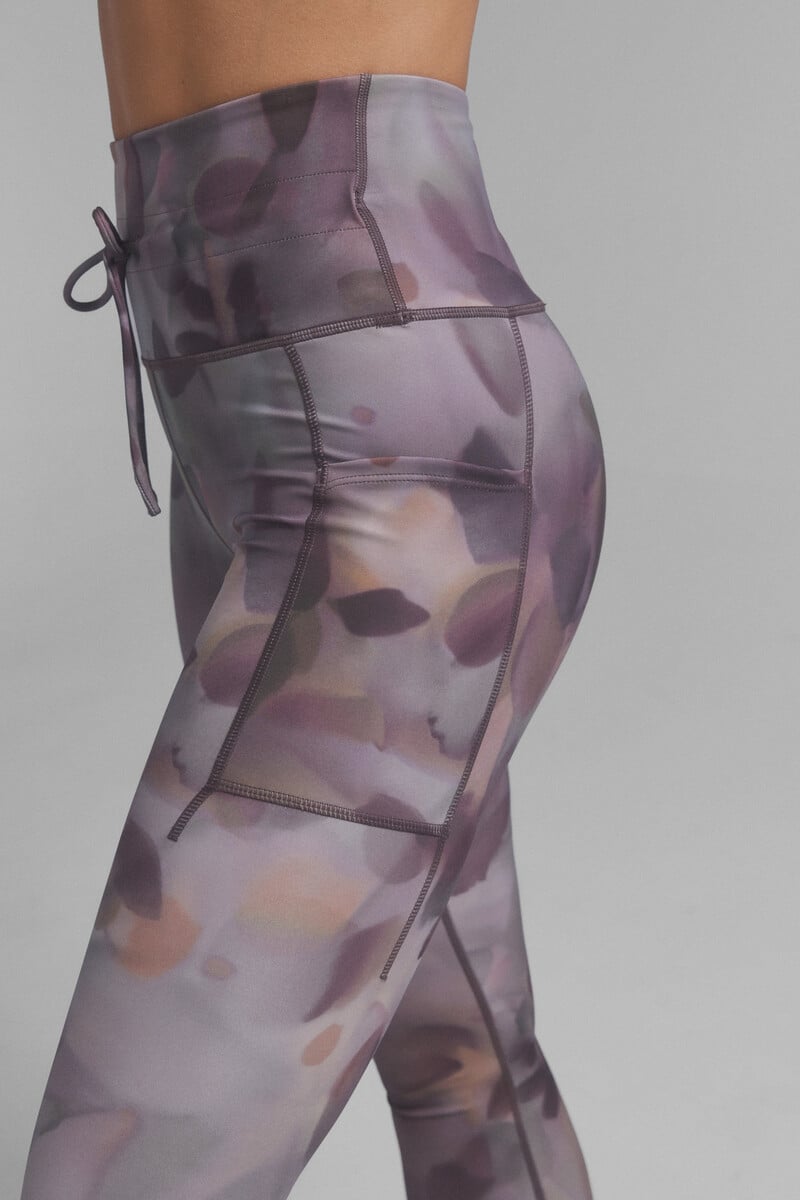 Cortefiel Leggings 4D STRETCH Kaki Multicolor