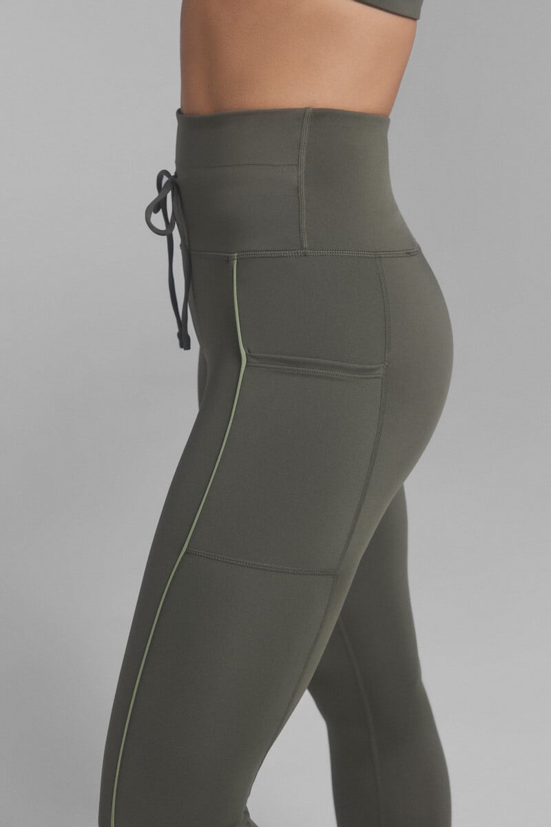 Cortefiel Leggings 4D STRETCH Kaki Oscuro