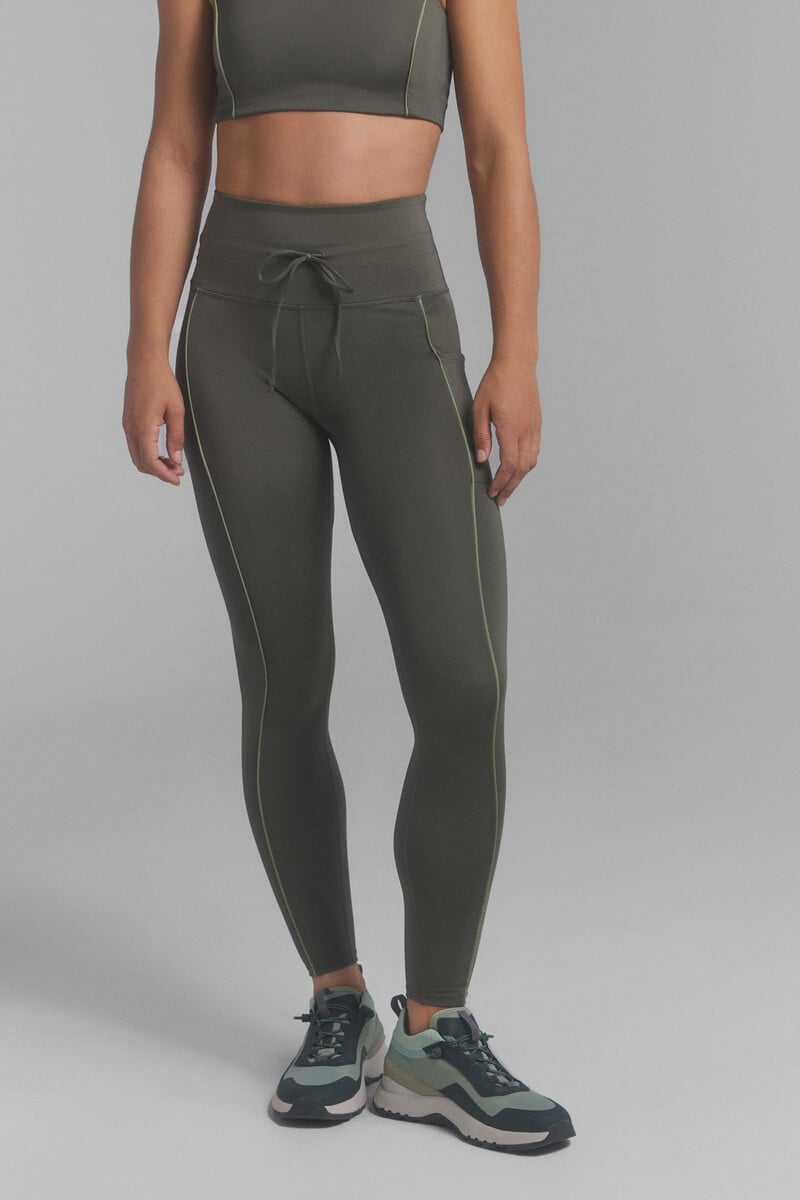 Cortefiel Leggings 4D STRETCH Kaki Oscuro