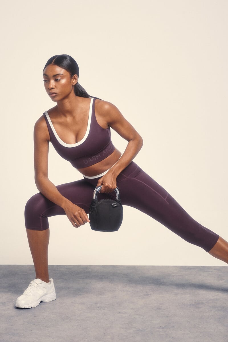 Cortefiel Leggings 4D STRETCH pirata morado