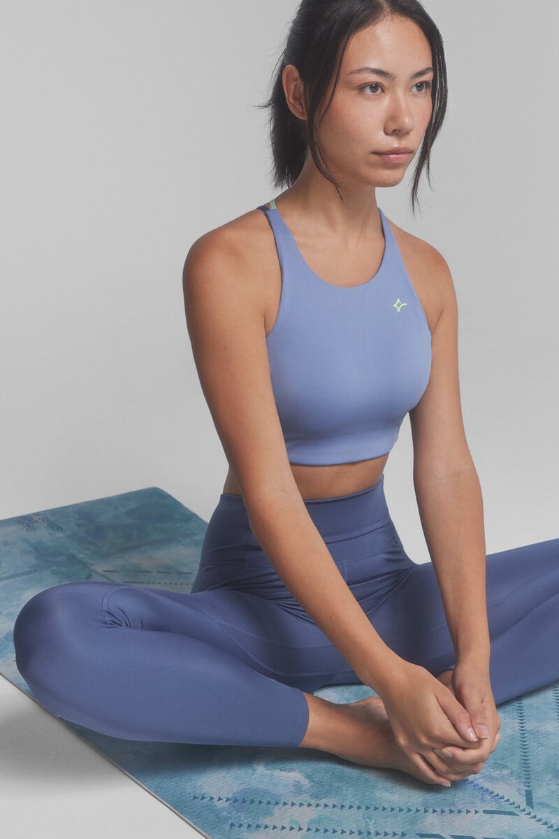 Cortefiel Leggings 4D STRETCH tobillero azul
