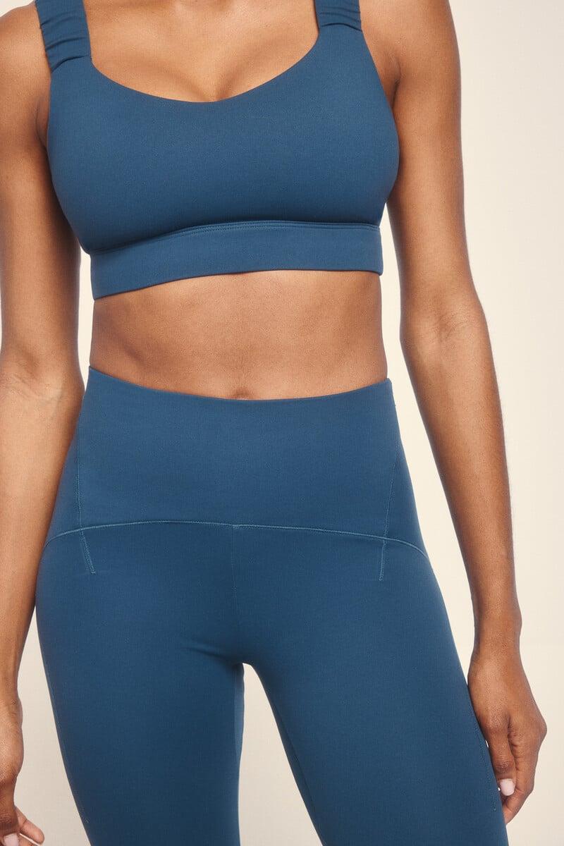 Cortefiel Leggings SOFT MOVE Crop Azul
