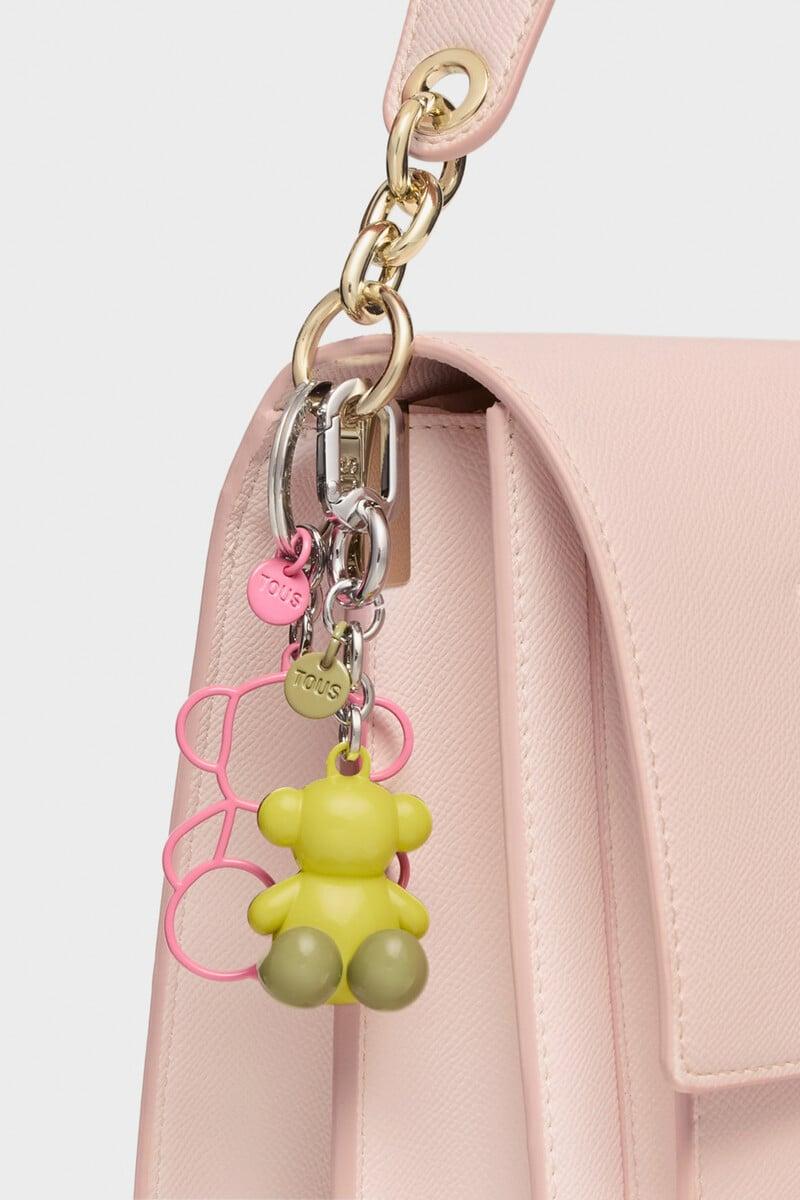 Cortefiel Llavero Rosa Silhouette Bold Bear